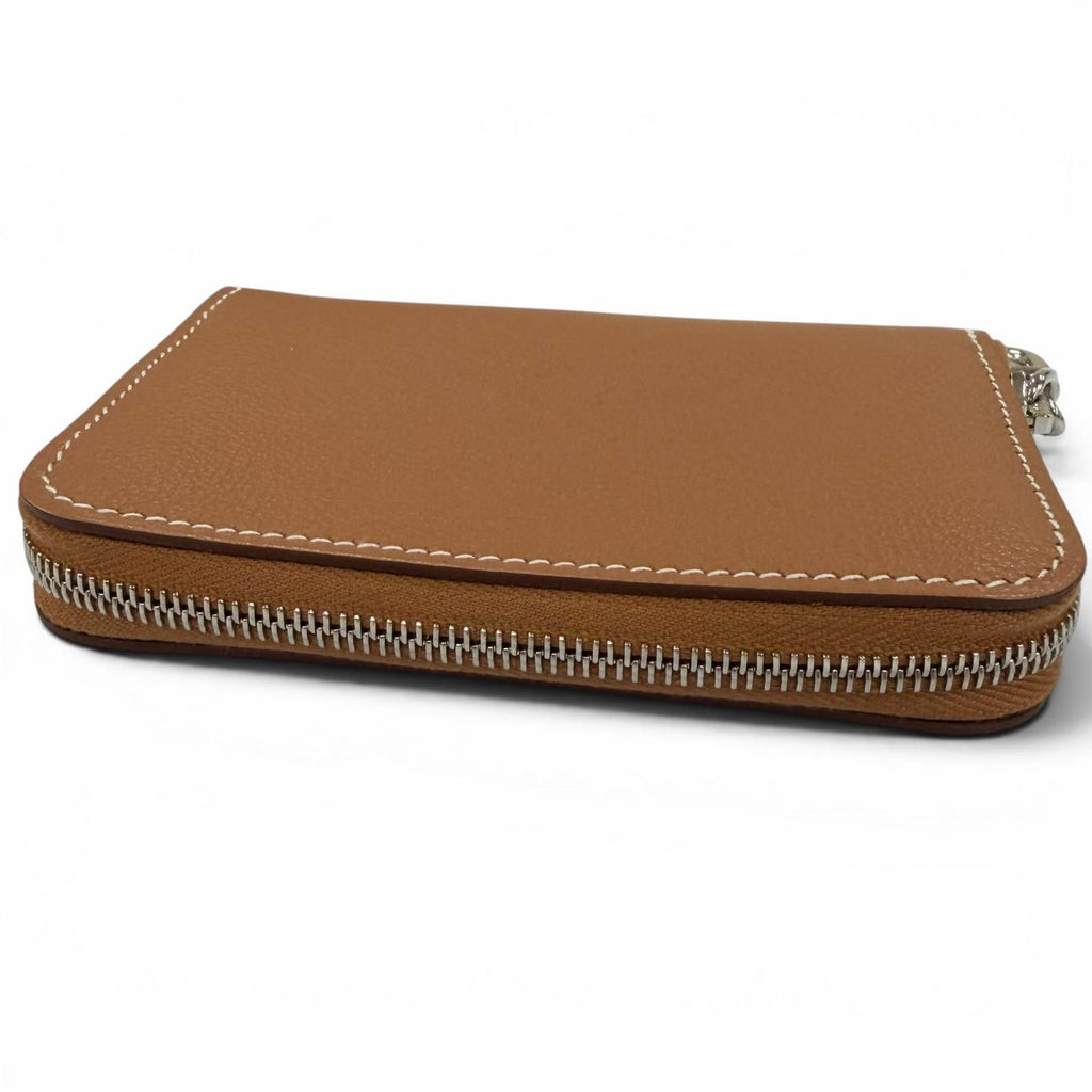 Hermes Zip Azap Color Gold Silver Chaine D'ancre Card Case — view 5