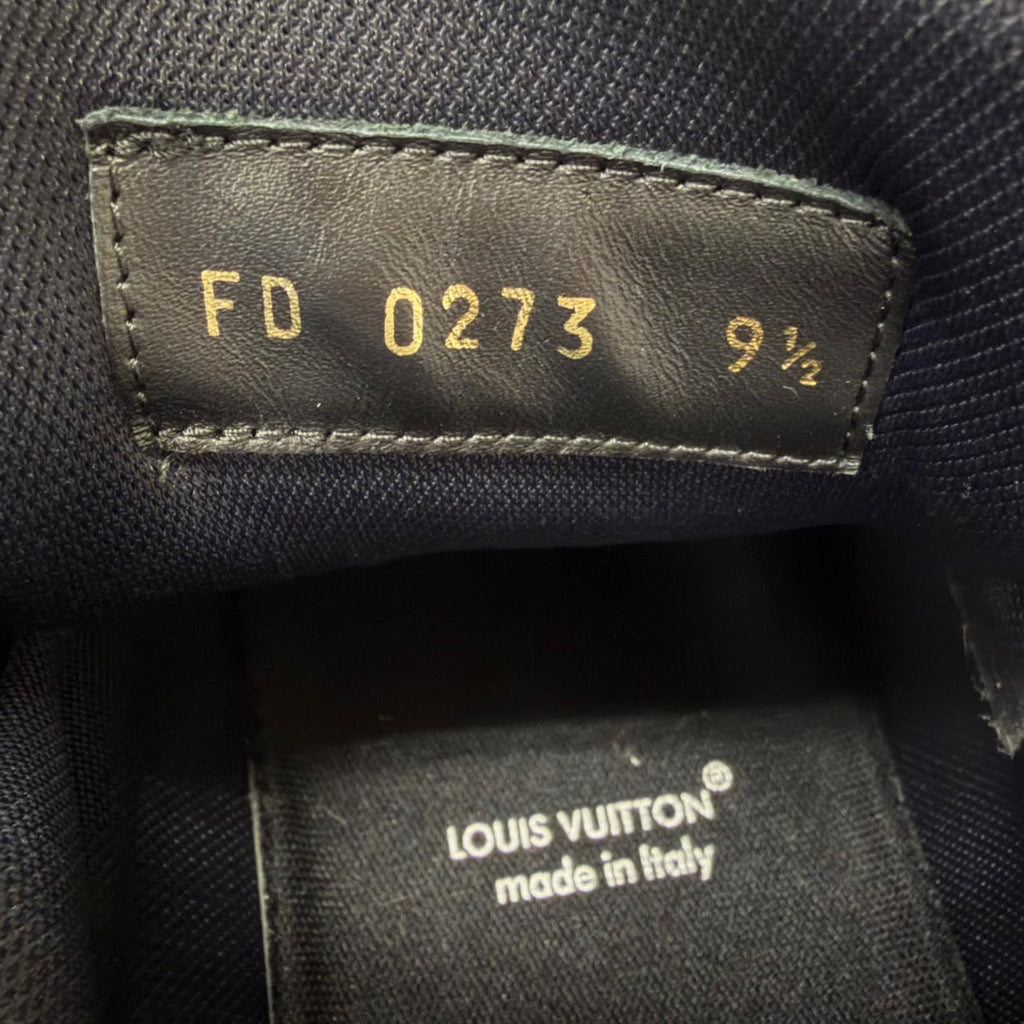 Louis Vuitton LV Trainers Line Monogram Denim Low Cut Sneakers Black 9.5 — view 7