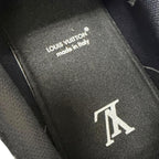 Louis Vuitton LV Trainers Line Monogram Denim Low Cut Sneakers Black 9.5 — view 8