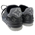 Louis Vuitton LV Trainers Line Monogram Denim Low Cut Sneakers Black 9.5 — view 5