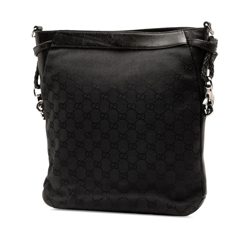 Gucci GG Canvas Shoulder Bag Black — view 2