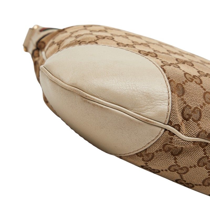 Gucci GG Canvas Sherry Line Mayfair Shoulder Bag Pochette Beige Multicolor — view 5