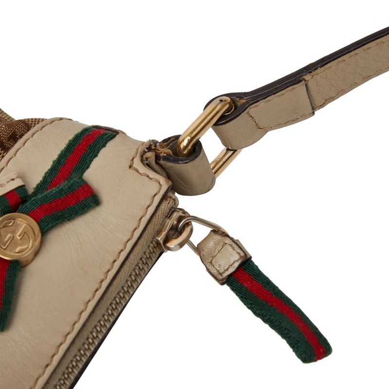 Gucci GG Canvas Sherry Line Mayfair Shoulder Bag Pochette Beige Multicolor — view 8