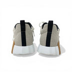Hermes Bouncing Sneakers Fabric Leather Black Beige White — view 5