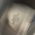 Hermes Bouncing Sneakers Fabric Leather Black Beige White — view 7