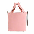 Hermes Picotin Lock PM 18 Made Rose Sakura Silver Taurillon Clemence Pink