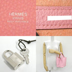 Hermes Picotin Lock PM 18 Made Rose Sakura Silver Taurillon Clemence Pink — view 9
