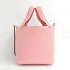 Hermes Picotin Lock PM 18 Made Rose Sakura Silver Taurillon Clemence Pink — view 2