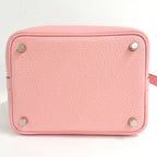 Hermes Picotin Lock PM 18 Made Rose Sakura Silver Taurillon Clemence Pink — view 4