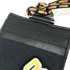 Dior Card Case Lewis Hamilton Vertical Holder Black Multicolor Leather Canvas — view 5