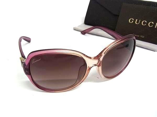 Gucci Sunglasses S Clear Color Lens Brown Gradient Acetate Eyewear