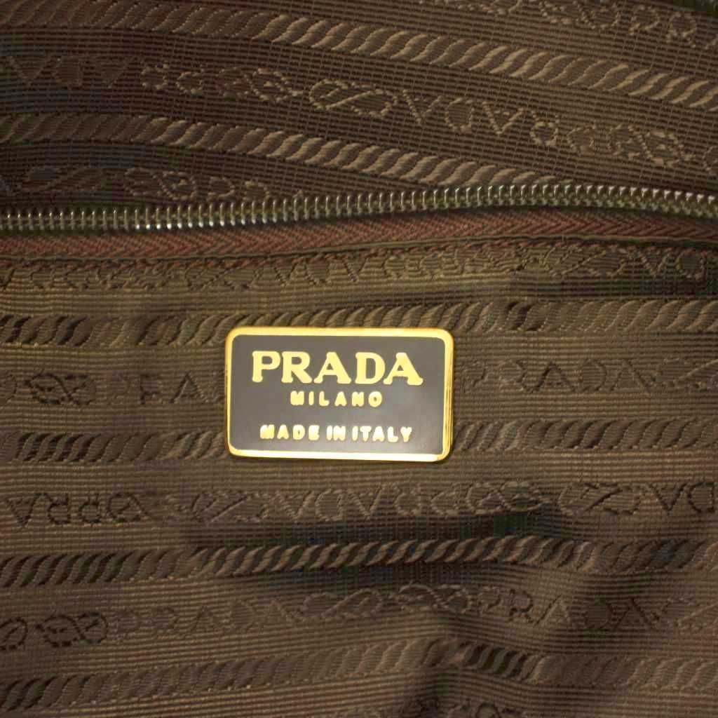 Prada Boston Bag Nylon Brown TK 4 — view 9