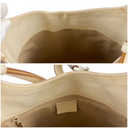 Gucci Jackie Line GG Canvas Leather Shoulder Bag Hobo White — view 7