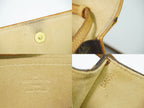 Louis Vuitton LV Pochette Twin GM Monogram 2-Way Shoulder Bag Clutch Brown — view 9