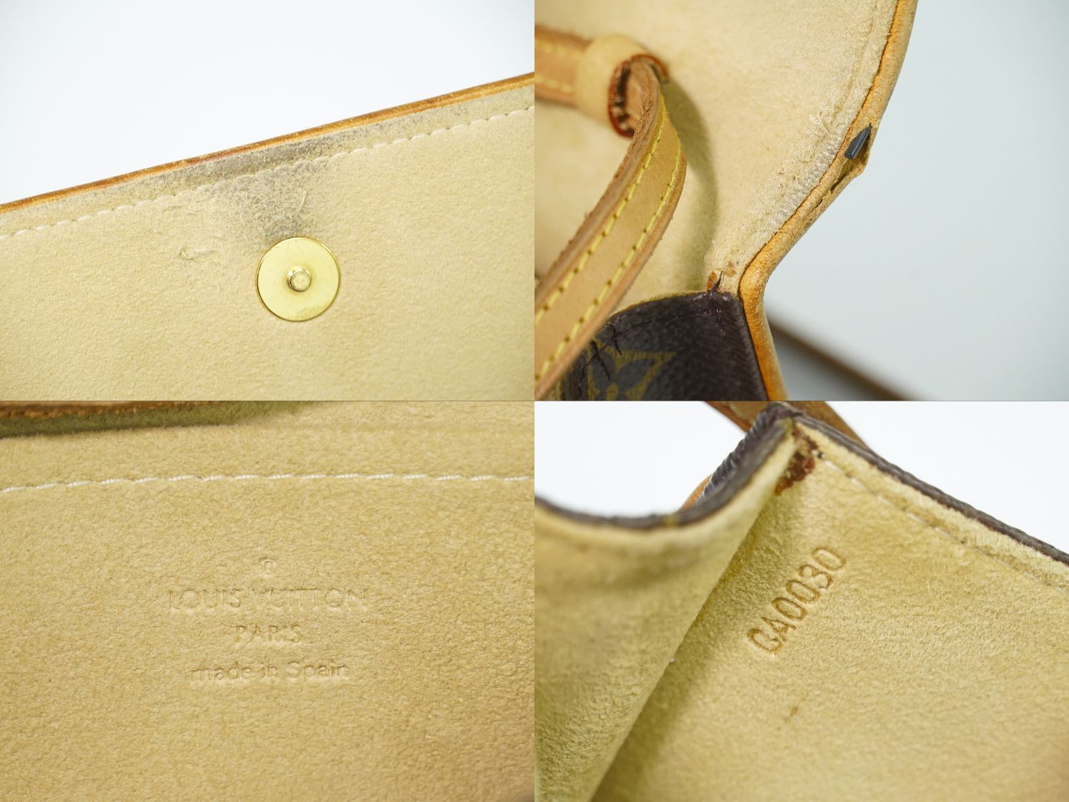 Louis Vuitton LV Pochette Twin GM Monogram 2-Way Shoulder Bag Clutch Brown — view 9