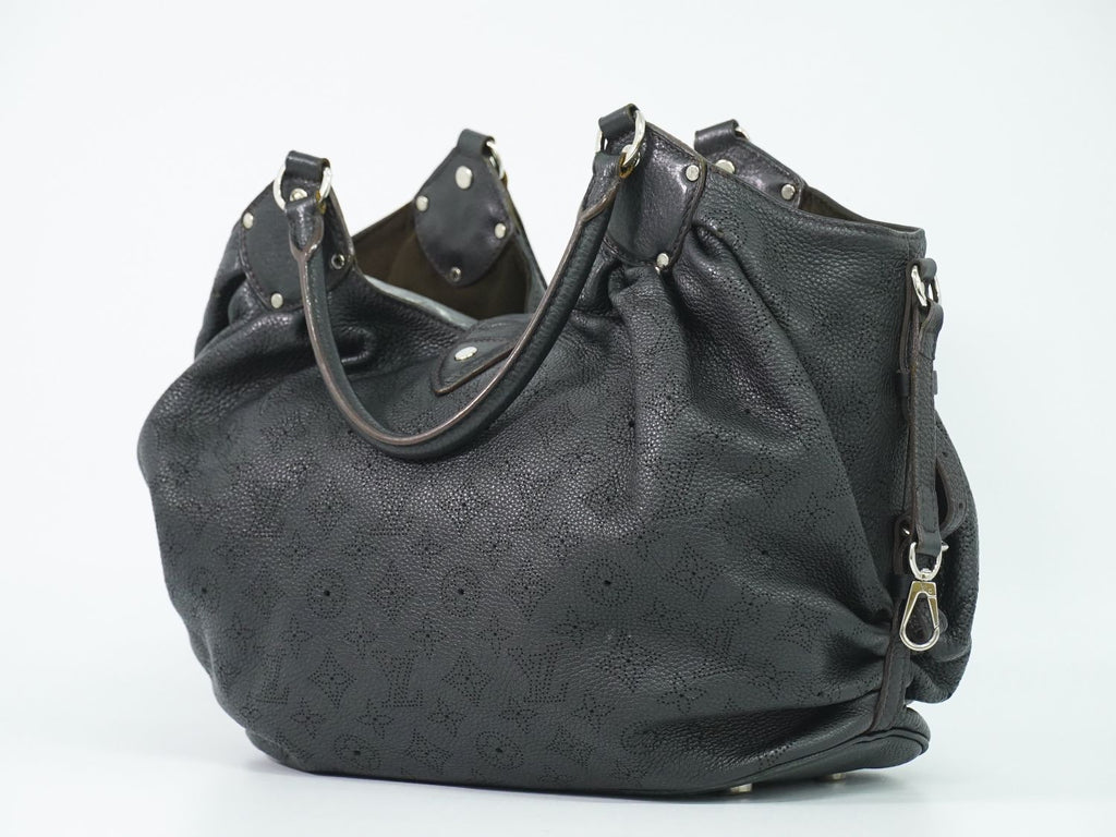 Louis Vuitton LV Mahina Neo L Leather Shoulder Bag Noir Black — view 2
