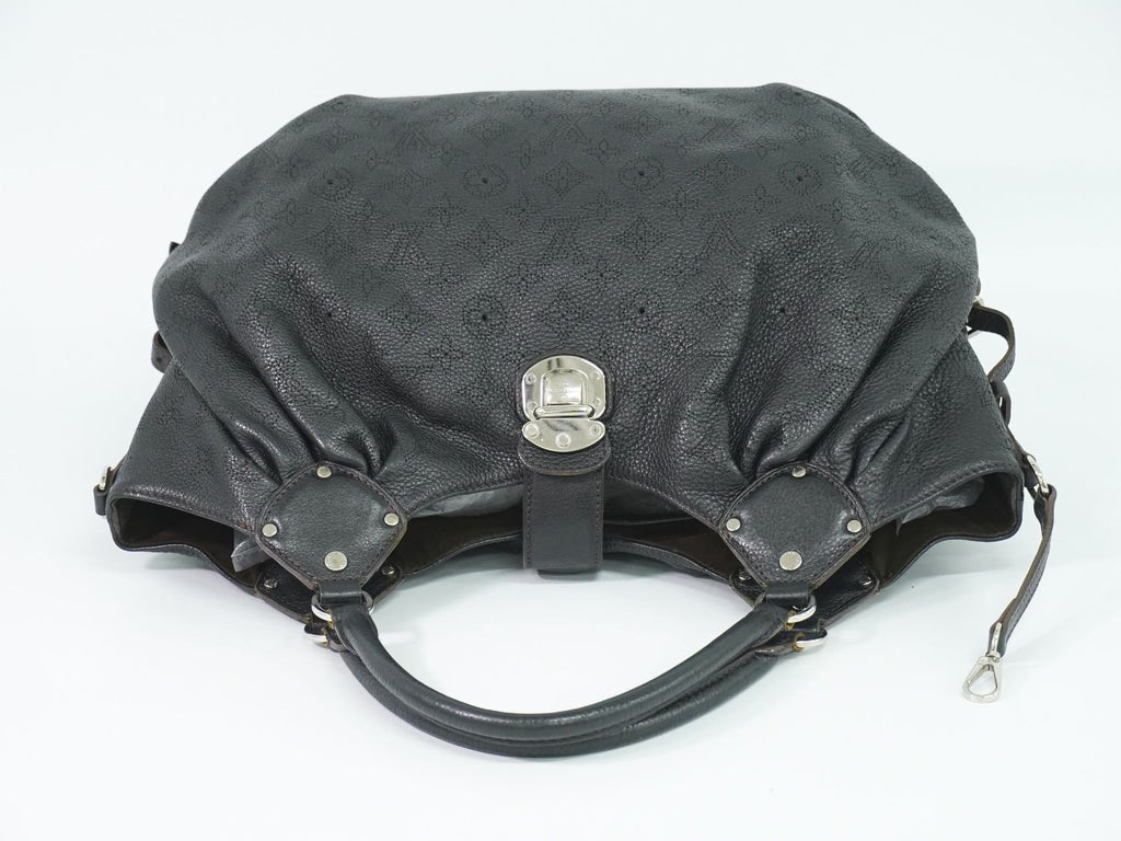 Louis Vuitton LV Mahina Neo L Leather Shoulder Bag Noir Black — view 5