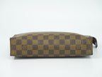 Louis Vuitton LV Pouch Toilette 26 Damier Ebene Clutch Brown — view 3