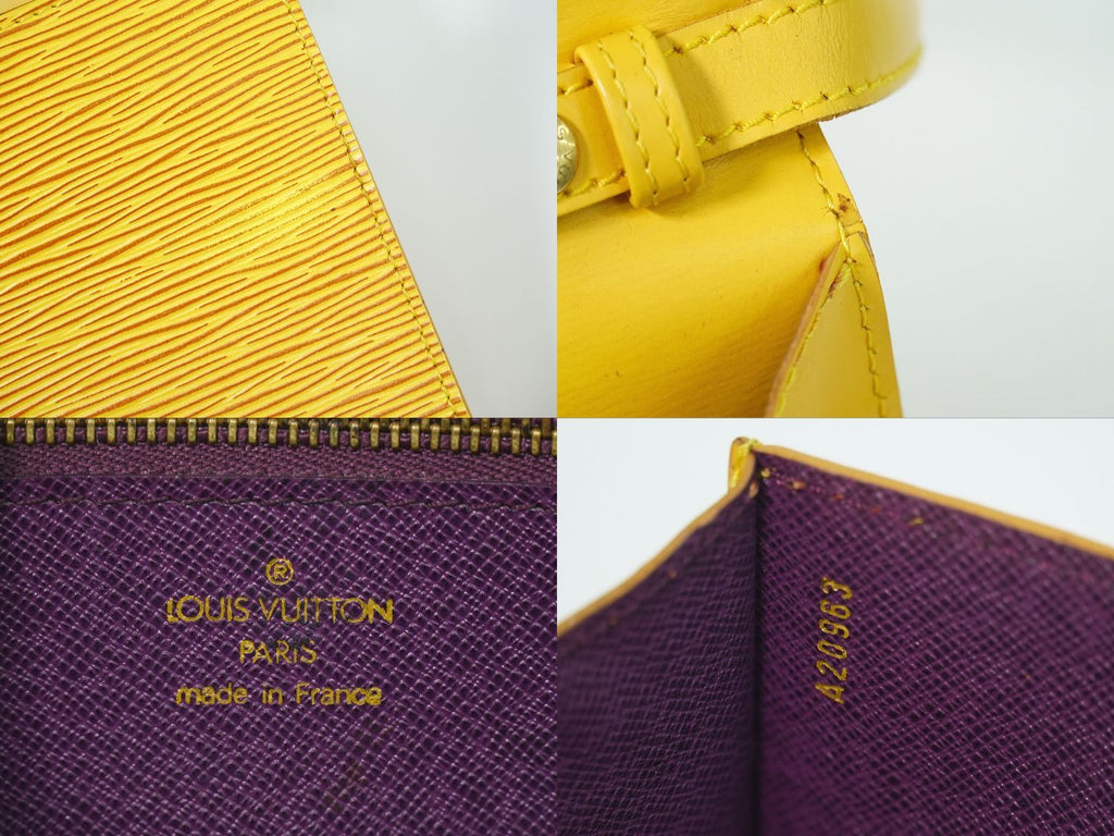 Louis Vuitton LV Arche Epi Leather Shoulder Bag Pochette Tassili Yellow — view 9