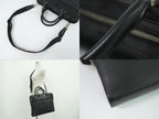 Louis Vuitton LV Bassano MM Epi Leather 2-Way Business Bag Handbag Noir Black — view 6