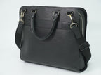 Louis Vuitton LV Bassano MM Epi Leather 2-Way Business Bag Handbag Noir Black — view 2