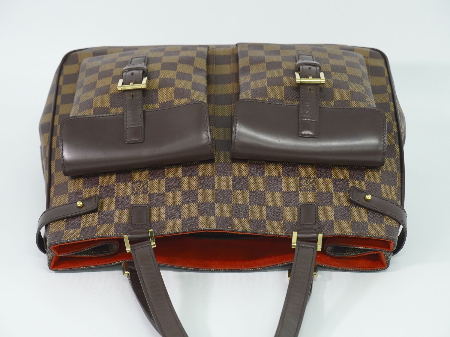 Louis Vuitton LV Uzes Damier Ebene Tote Brown — view 5