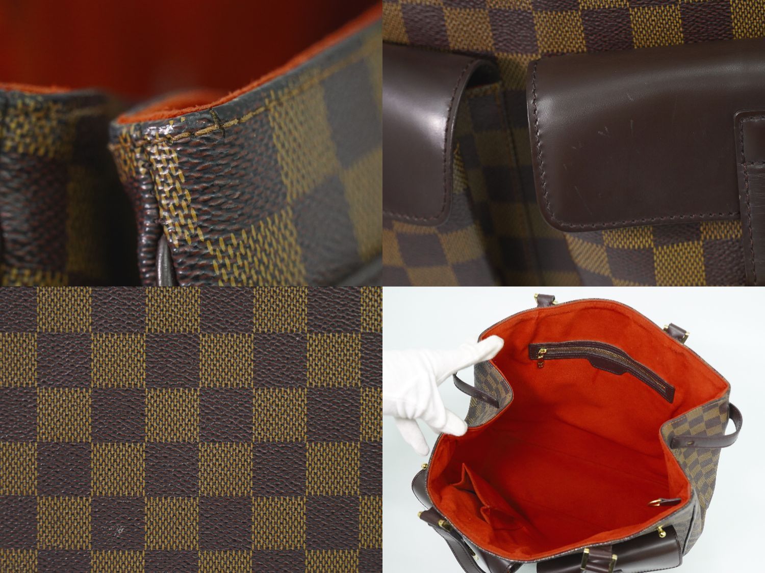 Louis Vuitton LV Uzes Damier Ebene Tote Brown — view 7
