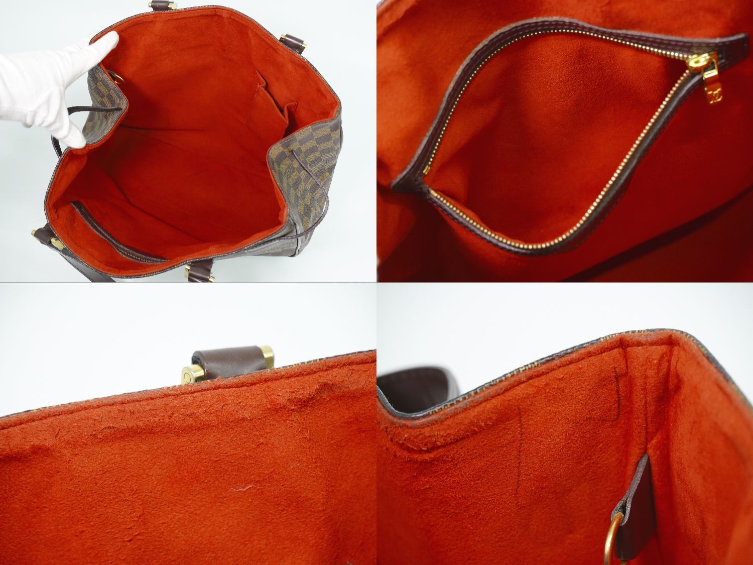 Louis Vuitton LV Uzes Damier Ebene Tote Brown — view 8