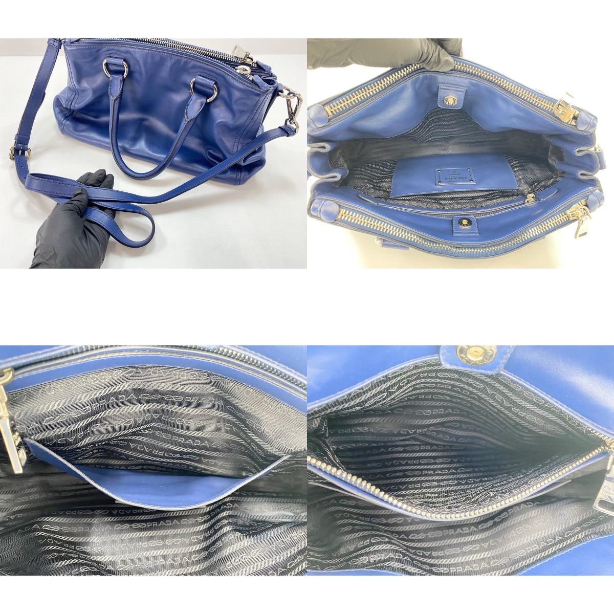 Prada Handbag 2-Way Blue — view 9