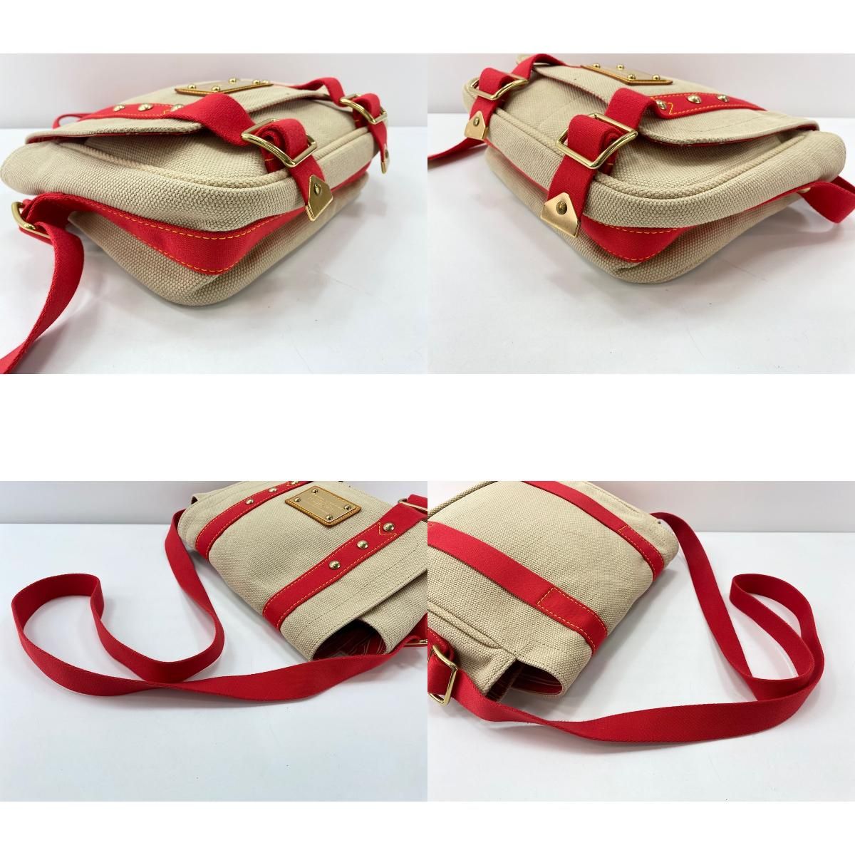 Louis Vuitton Shoulder Bag Antigua Besace PM — view 8