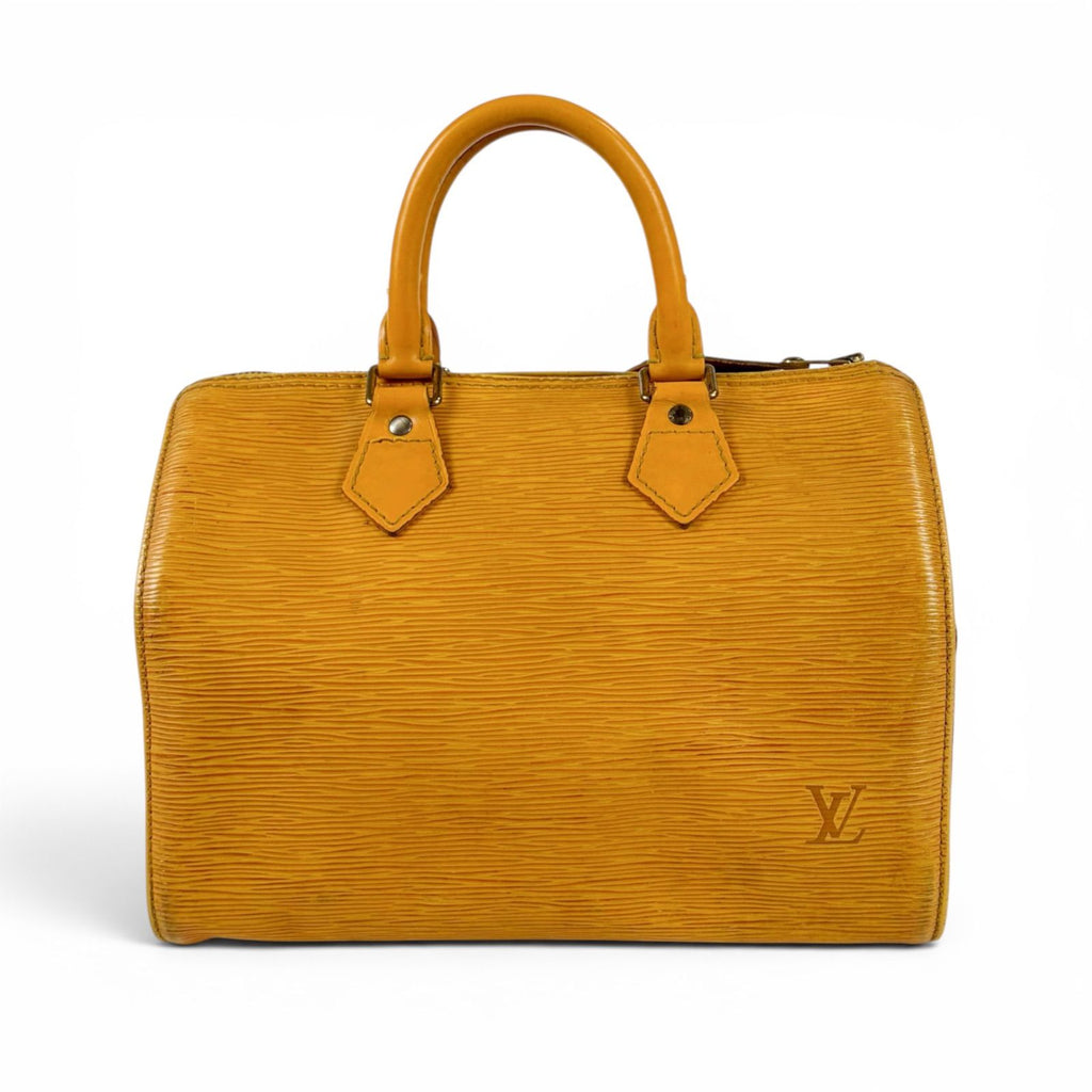 Louis Vuitton Speedy 25 Mini Boston Bag Epi Leather Yellow — view 3
