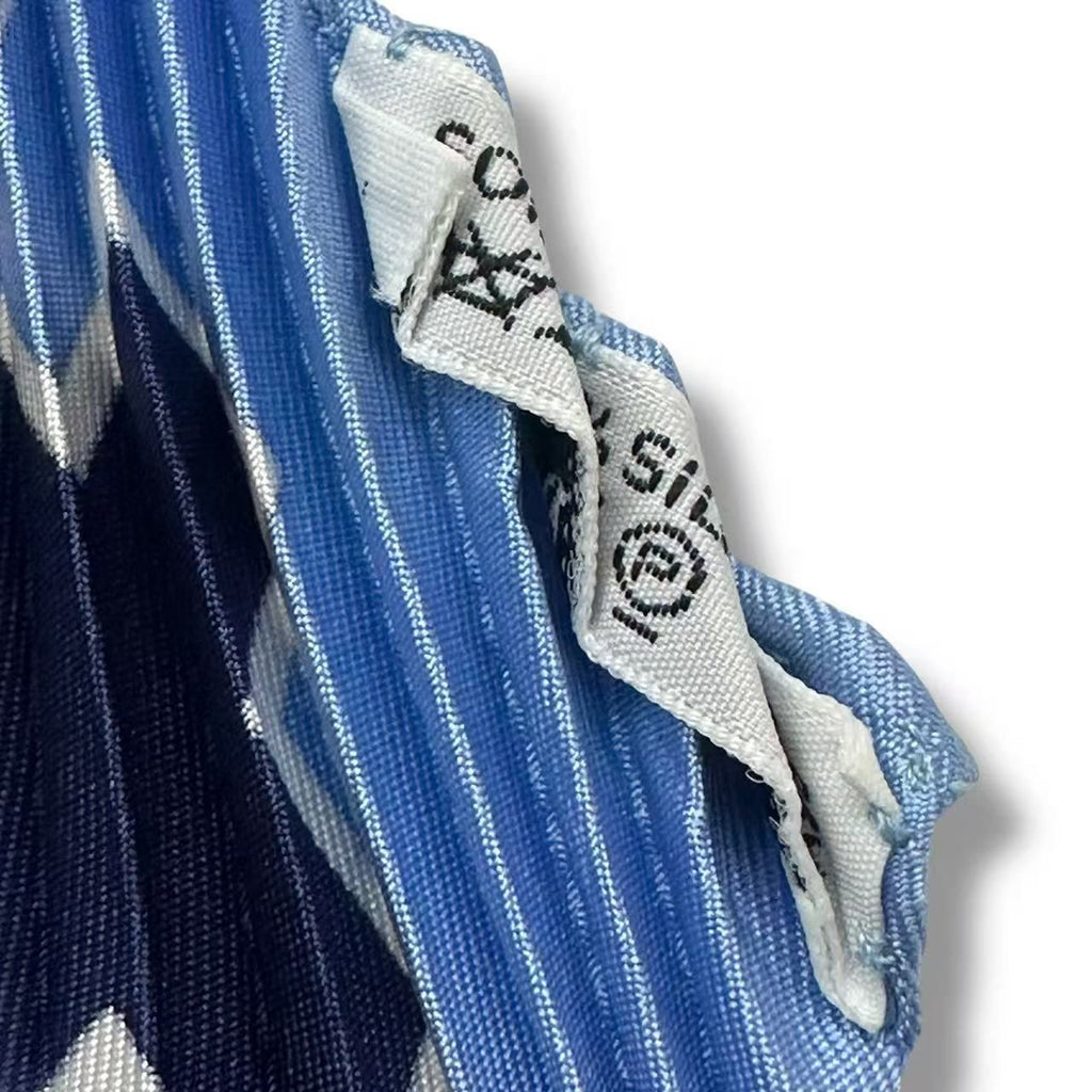 Hermes Pleated Scarf Idea Structure la Mecanique Des Idee Blue — view 7