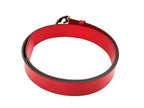 Gucci Interlocking Leather Silver 95 38 Red Belt — view 2
