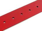 Gucci Interlocking Leather Silver 95 38 Red Belt — view 5