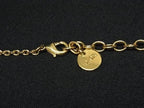 Dior Necklace Swing Logo Gold Metal Faux Pearl — view 3