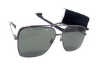 Gucci Sunglasses Pilot Gunmetal Metal Acetate Asian Fit Eyewear