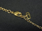 Dior Necklace Cross Pendant Gold Metal Rhinestone Faux Pearl — view 3
