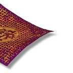 Hermes Scarf Pleats Silk Mosaic 24 Horse Pattern Purple — view 4