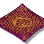 Hermes Scarf Pleats Silk Mosaic 24 Horse Pattern Purple — view 3