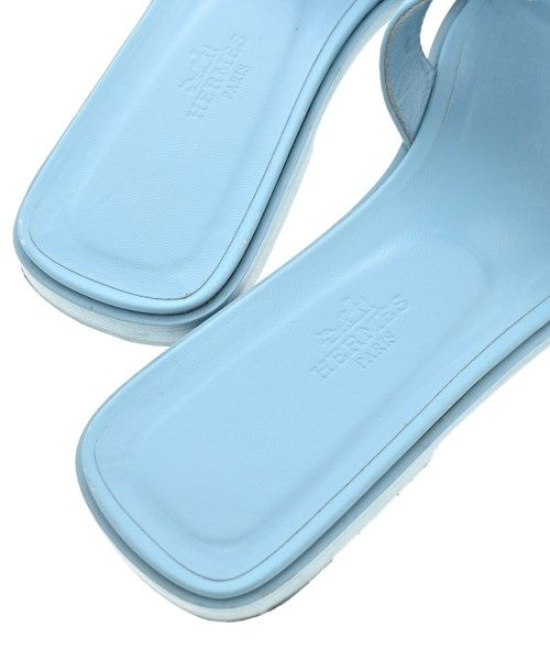 Hermes Sandals Blue — view 6