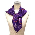 Hermes Pointe les Cles Key Pattern Triangle Scarf Pointu Carre Bandana Silk — view 2