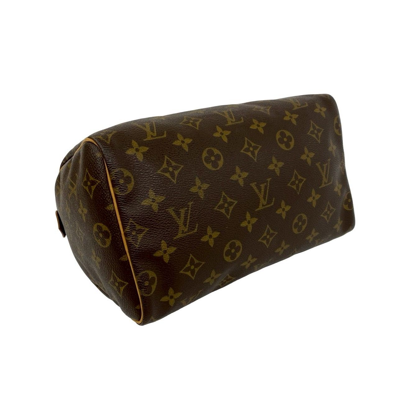 Louis Vuitton Speedy 25 Monogram Leather Mini Boston Bag Brown — view 7