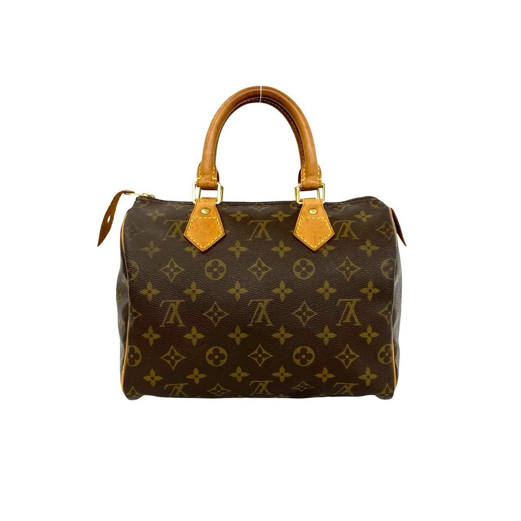 Louis Vuitton Speedy 25 Monogram Leather Mini Boston Bag Brown — view 3