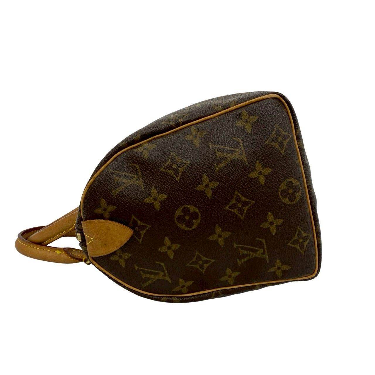 Louis Vuitton Speedy 25 Monogram Leather Mini Boston Bag Brown — view 5