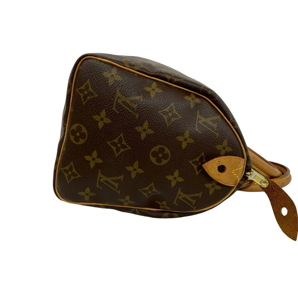 Louis Vuitton Speedy 25 Monogram Leather Mini Boston Bag Brown — view 6