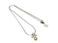 Dior Necklace Vintage Costume Silver Metal Rhinestone Faux Pearl Pendant