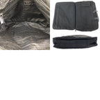 Prada Tessuto Saffiano 2-Way Black Silver Nylon Leather Business — view 9