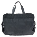 Prada Tessuto Saffiano 2-Way Black Silver Nylon Leather Business — view 2