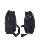 Prada Tessuto Black Silver Nylon Leather Shoulder — view 8
