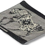 Hermes Scarf Pleats Cheval Sur Mon Carre Riding Carre's Horse Silk White Black — view 5